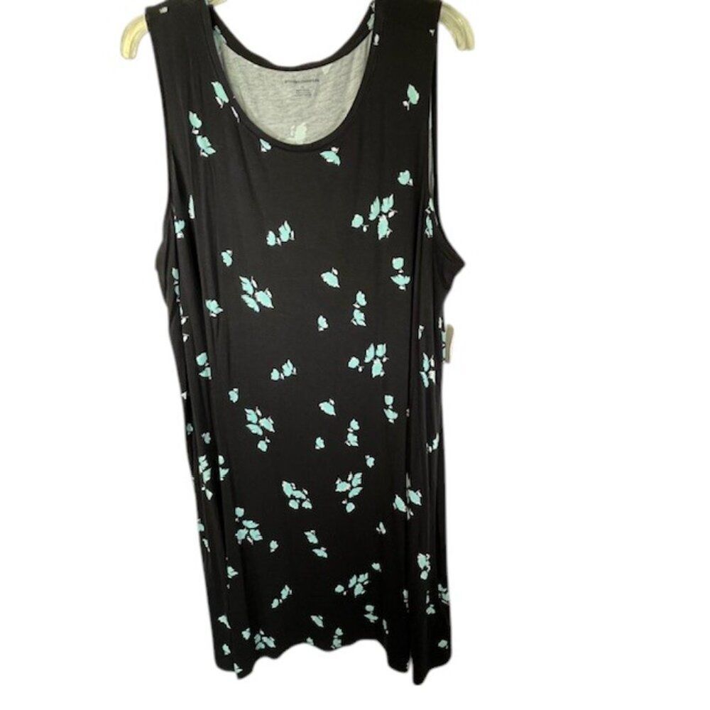 Amazon Black Floral Tank Dress- Size 3X